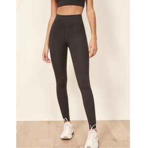 High-Waisted Black Leggings